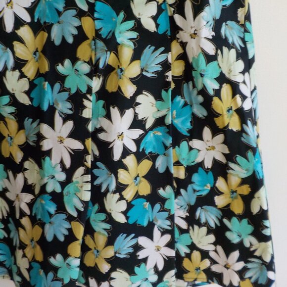 David Loren Skirt - Vintage Y2K  - Size 14 - Made USA - Floral - Cotton  (474) - Picture 5 of 6